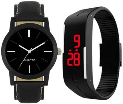 Infinity Enterprise black fancy stylist designer Watch - For Men