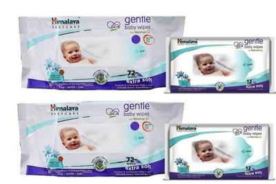 

Himalaya Gentle Baby Wipes 72x2 and Gentle Baby Wipes 12x2 (4 Pieces)