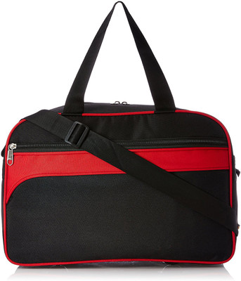 

Kuber Industries (Expandable) Red & blackTravel Duffle (TRAVEL03128) Travel Duffel Bag(Black)