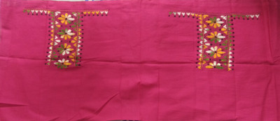 BRISHTI CREATIONS Cotton Blend Embroidered Blouse Material