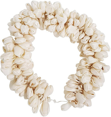 

AASA artificial gajra, hair gajra, bridal hair accessories gajra Bun(White)