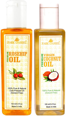 

Park Daniel Premium Rosehip oil and Coconut oil combo of 2 bottles of 100 ml (200ml) Hair Oil(200 ml)