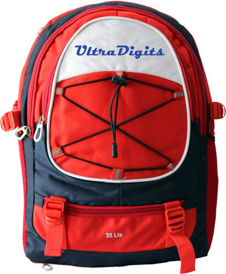 

Ultra Digits UD-Black Waterproof School Bag(Red, Black, 35 L)