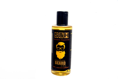 SH S & H Beard oil_100 ml 100 % natural and pure SLS and parabeen free(100 ml)