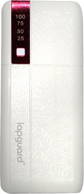 

Lapguard 10400 mAh Power Bank (G515)(White, Red, Lithium-ion), Red;white