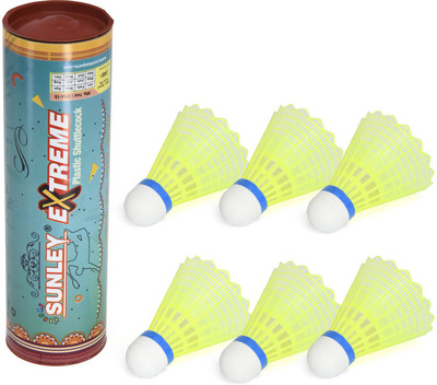 

SUNLEY Extreme Pack Of 6 Pieces Plastic Shuttle - Yellow(medium, 77, Pack of 6)