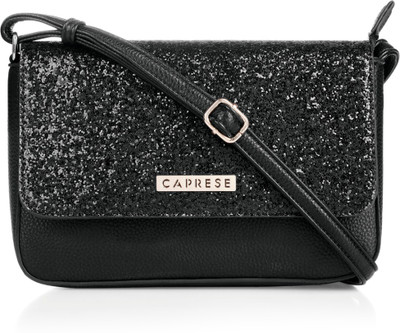 

Caprese Women Casual Black PU Sling Bag