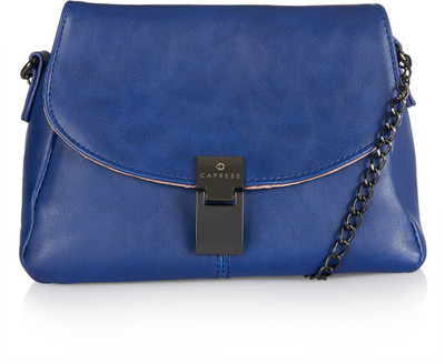 

Caprese Women Casual Blue PU Sling Bag