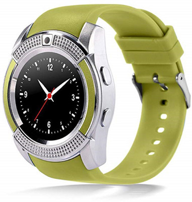 

AVIKA A great Stylish, comfortable,Dynamic Quality and water-proof, Smart Watches, Support 2G, 3G, 4G Sim Card, Blue, white, silver Smartwatch(Green Strap Regular size)
