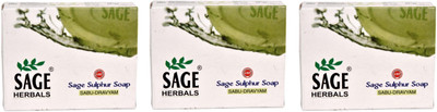 

Sage Herbals Sulphur Soap Pack Of 3(210 g, Pack of 3)