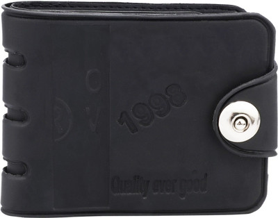 

Peacock Mundkar Boys Black Artificial Leather Wallet(8 Card Slots)