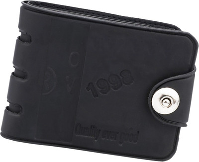 

Peacock Mundkar Boys Black Artificial Leather Wallet(8 Card Slots)