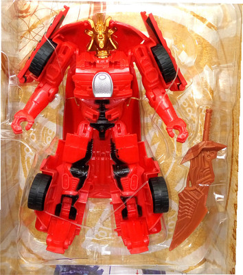 

TALKING GANESHA Deformation Robot into Car Action Figure Toy For Kids - Red(Multicolor)