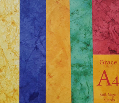

Grace A4 size .Handmade paper, Batik finish.