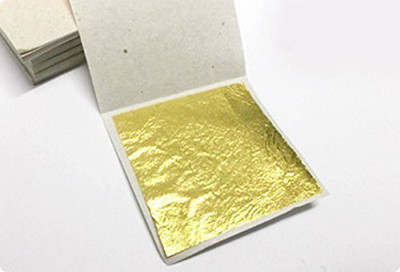 

Generic 20 Gold Leaf Sheets Gold Leaf Sheets 999/1000 Real Gold Super Quality