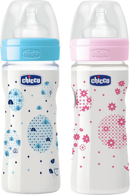 

Chicco 150ml Well-Being Feeding Bottle (Pack of 2) - 150 ml(Blue, Pink)