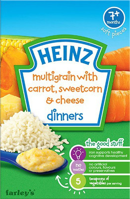 

heinz Multigrain With Corrot , Sweetcorn & Cheese Dinner Cereal Cereal(100 g, 7+ Months)