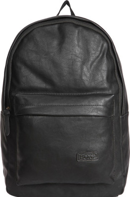 

Bagkok Black PU Backpack Backpack(Black, 18 inch)