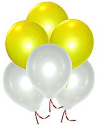 

Retail Factory Solid RFB57 Metallic Balloon(White, Yellow, Pack of 100)
