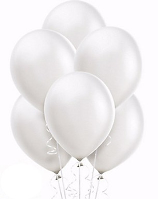 

Retail Factory Solid RFB62 Metallic Balloon(White, Pack of 200)