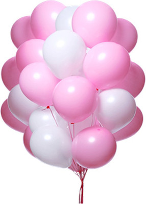 

Retail Factory Solid RFB20 Metallic Balloon(White, Pink, Pack of 50)