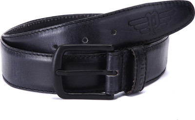 

Police Men Casual Black Genuine Leather Belt