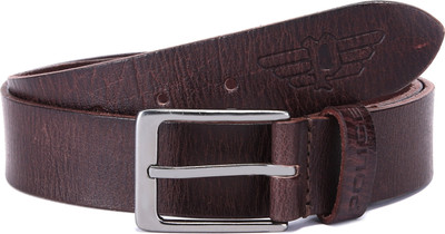 

Police Men Casual Brown Genuine Leather Belt
