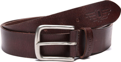 

Police Men Casual Brown Genuine Leather Belt