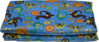 

GoodStart Printed  Crib Baby Blanket(Polyester, Light Blue