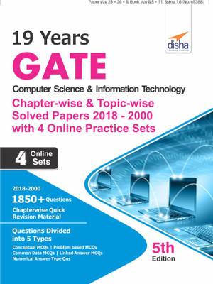 19 Years Gate Computer Science & Information Technology Chapter-Wise & Topic-Wise Solved Papers (2018 - 2000) with 4 Online Practice Sets(English, Paperback, unknown)