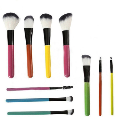 

Zureni Makeup Brush Kit with Round Carry Bag for Professional Foundation Eyeshadow Blusher Powder Blending Cosmetic Beauty Brushes(Pack of 10)