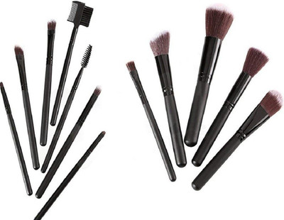 

Zureni Makeup Brushes 12 Piece Set Professional Makeup Brush Set with Polka Dot Brush Holder Case Contains Concealer Brush Contour Powder Foundation Angled Face Lip Brush(Pack of 12)