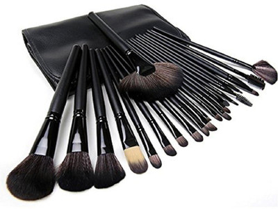 Zureni 24Pcs Makeup Brush Set, Professional Makeup Tool Kit Cosmetic Makeup Brushes With Leather Pouch(Pack of 24)