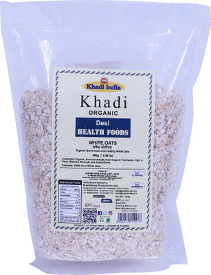 

Khadi Food Khadi Organic White Oats - 400 GM(400 g, Pouch)