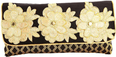 

Utsavi Party Black, Gold Clutch