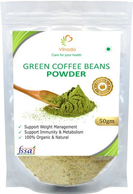 

Vihado Premium Green Coffee Beans Powder / 100% Pure & Natural / 1 Pack of 50g Instant Coffee(50 g, Green Coffee Flavoured)