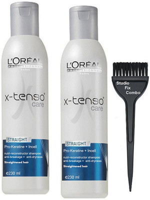 

Studio Fix Combo Hair Brush,L'oreal Professional X-Tenso Straight Shampoo Set Of 2(Set of 3)