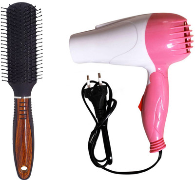Majik Round Hair Brush And Hair Dryer For Men And Women(Set of 1)