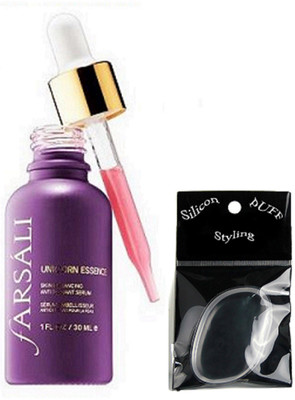 

Styling Silicon Puff WithFarsali Unicorn Essence Antioxidant Serum(Set of 2)