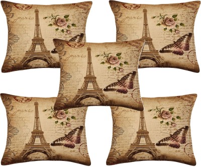 DEHATI STORE Printed Cushions & Pillows Cover(Pack of 5, 40 cm*40 cm, Multicolor)