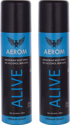 

Aerom aeromalive2jmd Deodorant Spray - For Men(300 ml, Pack of 2)