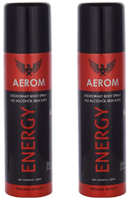 

Aerom aeromEnergy2jmd Deodorant Spray - For Men(300 ml, Pack of 2)