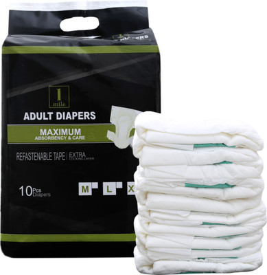 

1Mile Healthcare 1mileadm Adult Diapers - M(10 Pieces)