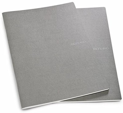 Fabriano Ecoqua A4 Note Book Lined 80 Pages(Grey, Pack of 2)