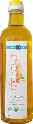 

Healthkart Cold Pressed Organic Groundnut Oil Plastic Bottle(1000 ml)