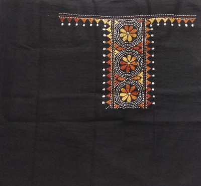 BRISHTI CREATIONS Cotton Blend Embroidered Blouse Material
