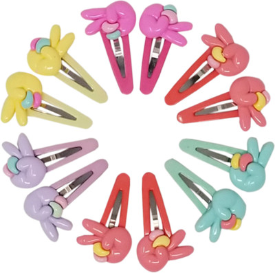 

Evolution Cute & Funky Fingers Crossed Multicolored Kids Snap Hair Clips, SmallFor Kids / Girls Tic Tac Clip(Multicolor)
