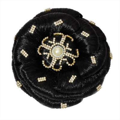 

Mansiyaorange Latest Exclusive Artificial Hair/Hair Extension Collection Bun Bun Clip(Black)