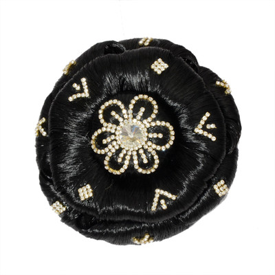 

Mansiyaorange Latest Exclusive Artificial Hair/Hair Extension Collection Bun Bun Clip(Black)