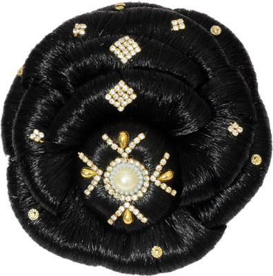 

Mansiyaorange Latest Exclusive Artificial Hair/Hair Extension Collection Bun Bun Clip(Black)